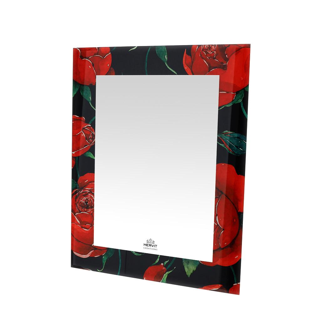 HERVIT - Specchio Rose Baccarat 40X50Cm Nero