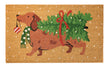 L'OCA NERA - Benvenuto Natale! - Zerbino Bassotto Con Albero Di Natale - 75X45