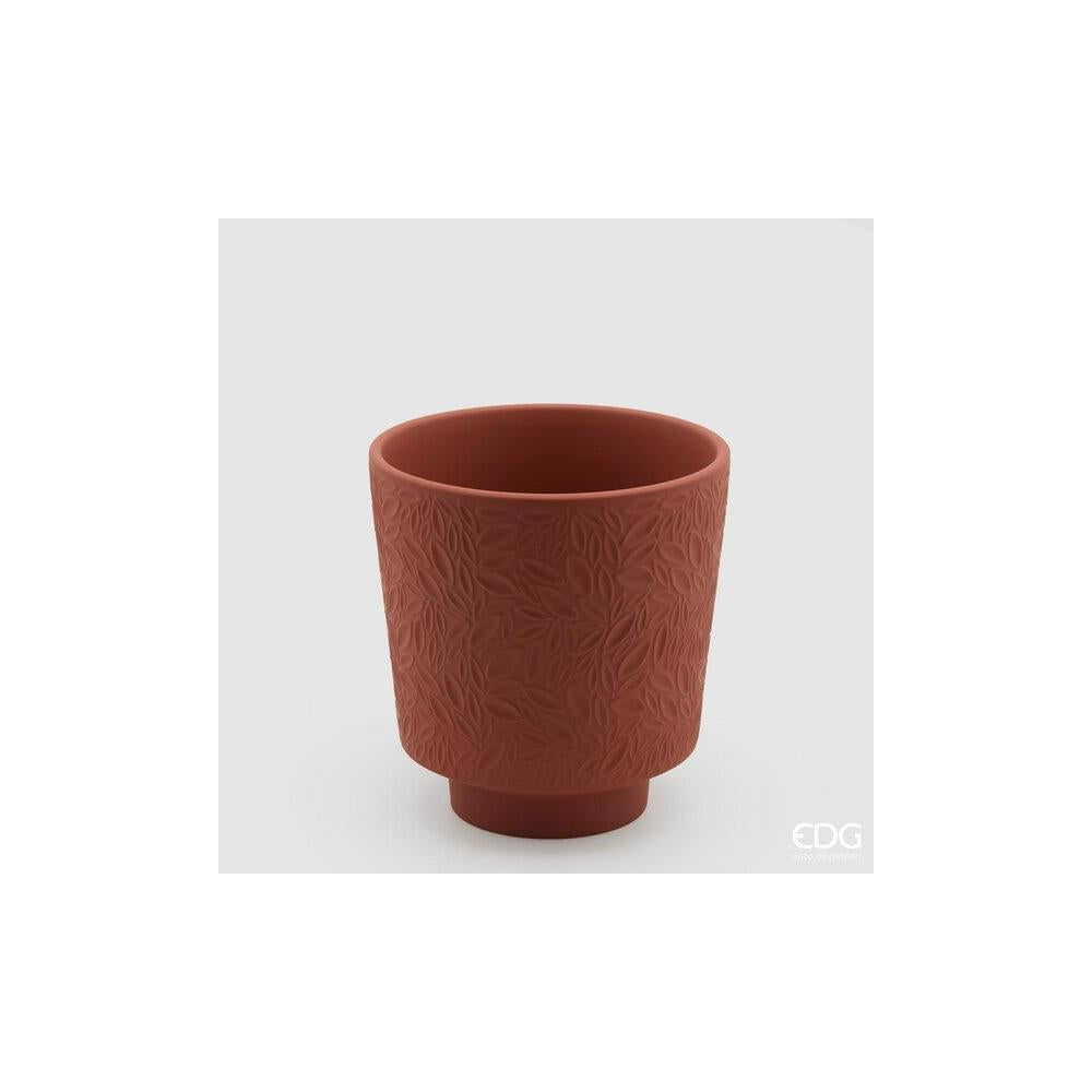 EDG - Vaso Foglie H21 D20 In Ceramica