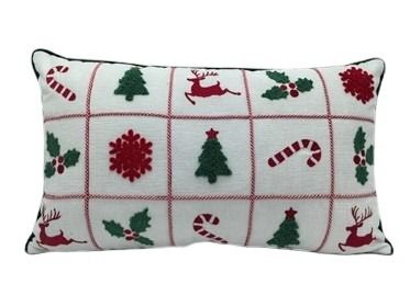 DO-HOME - Cuscino Natalizio In Poliestere 50X30 Cm In Confezione Termoretratta