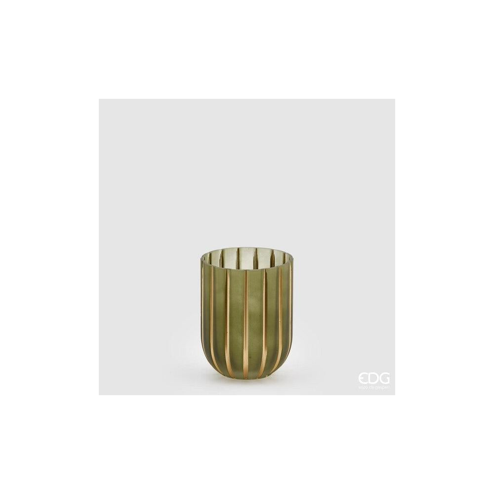 EDG - Gold-Lined Vase H15 D12 Glass
