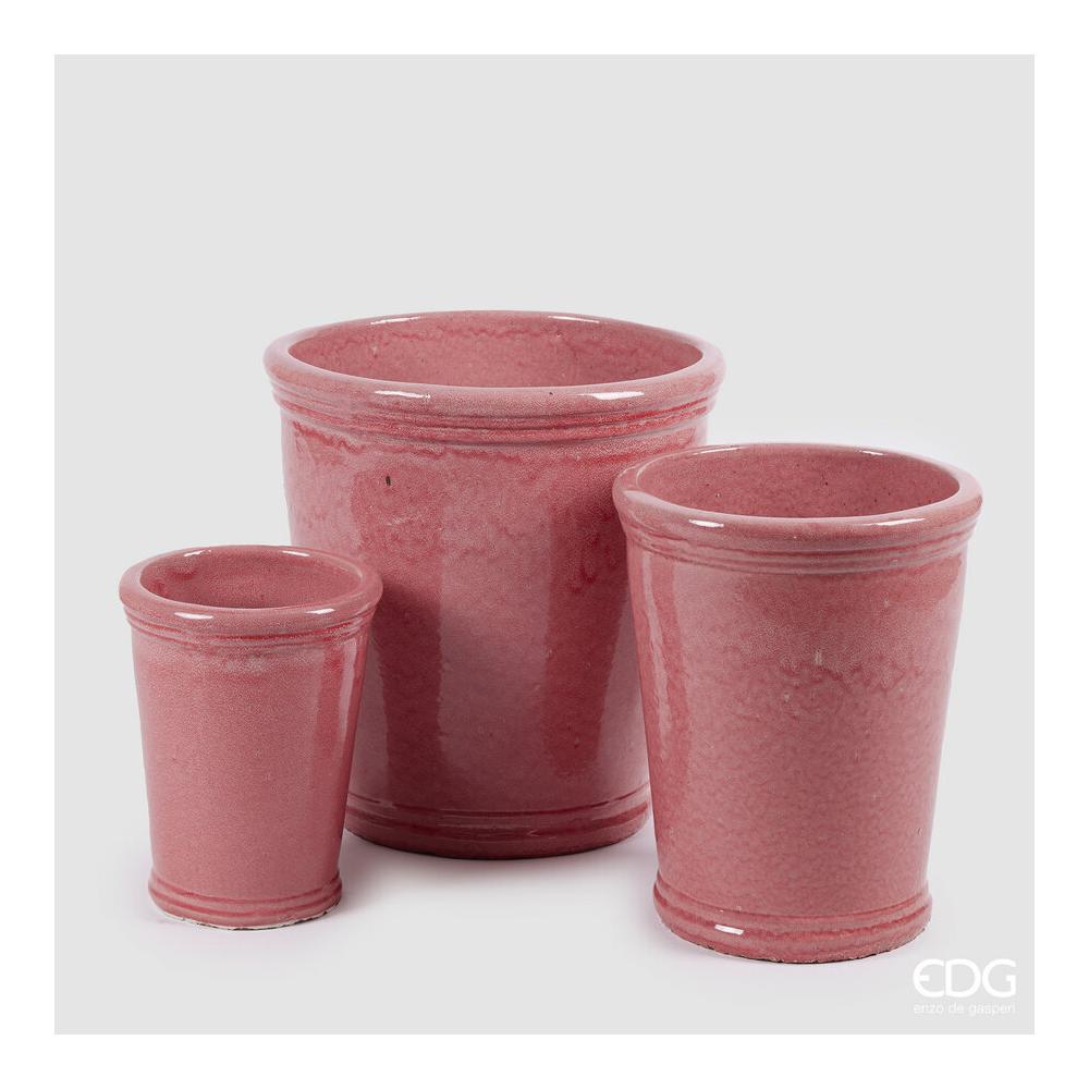 EDG - Pink Glaze Flared Vase H.48 D.47 [Large]