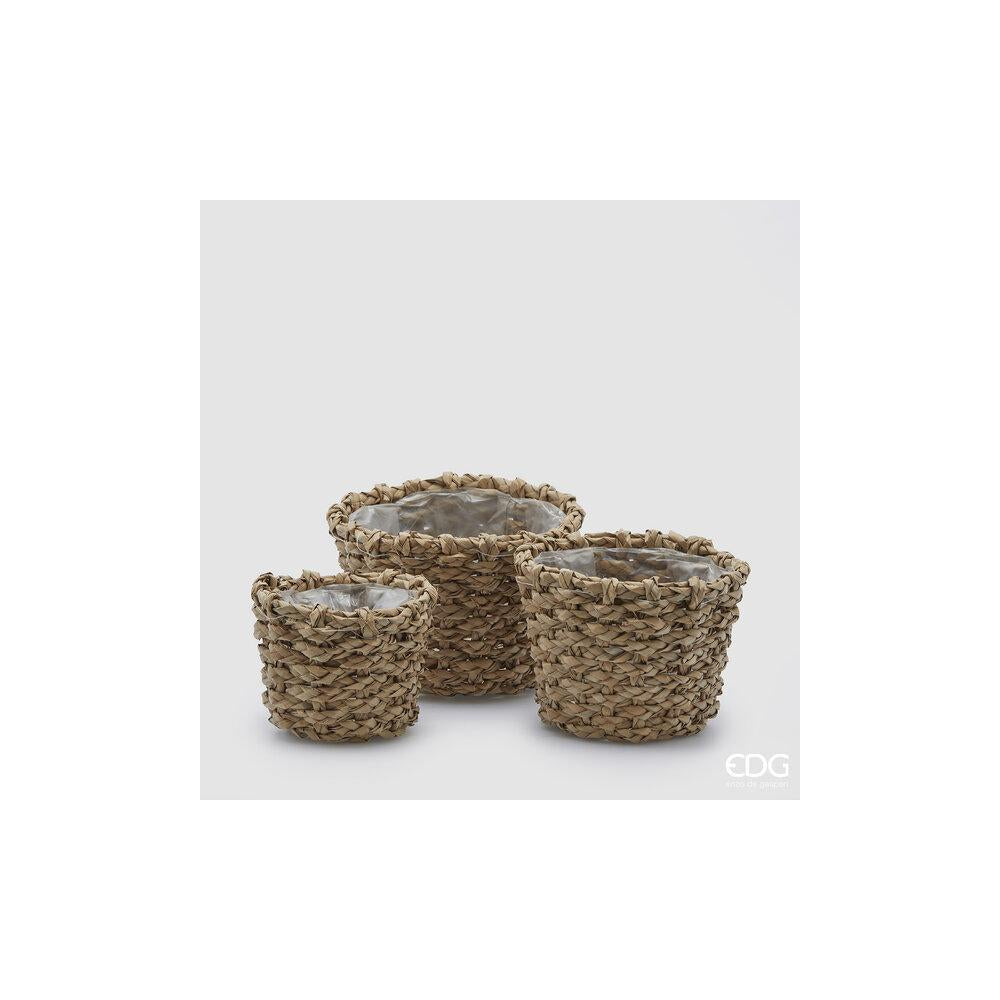 EDG - Round Weaving Basket H.19 D.27 Small