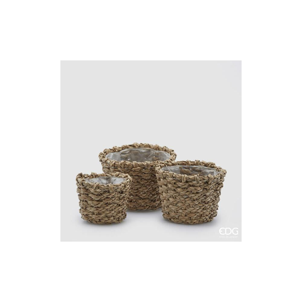 EDG - Round Weaving Basket H.19 D.27 Medium