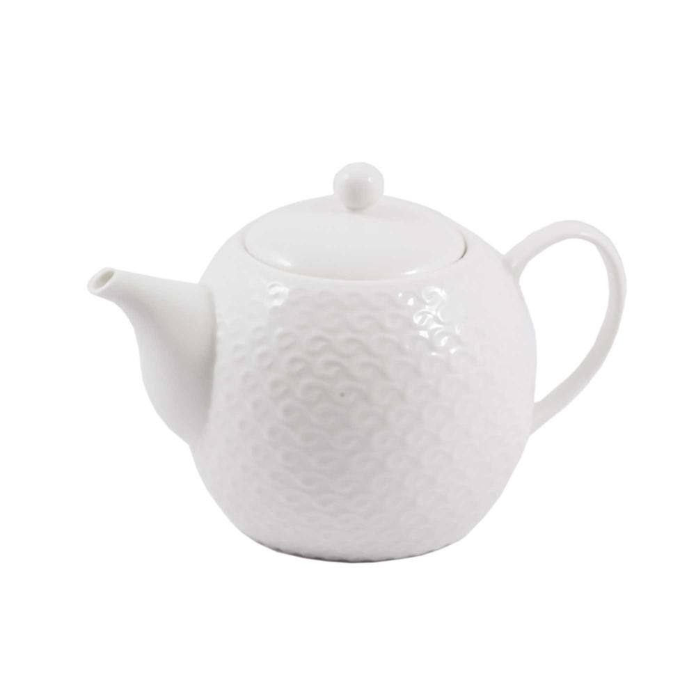 WHITE PORCELAIN - Momenti Teapot W/Filter 800cc