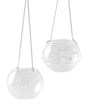 HERVIT - Box 2 Sfere Vetro Portatealite 7 Cm