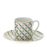 HERVIT - Box of 2 Porcelain Coffee Cups 12X6cm