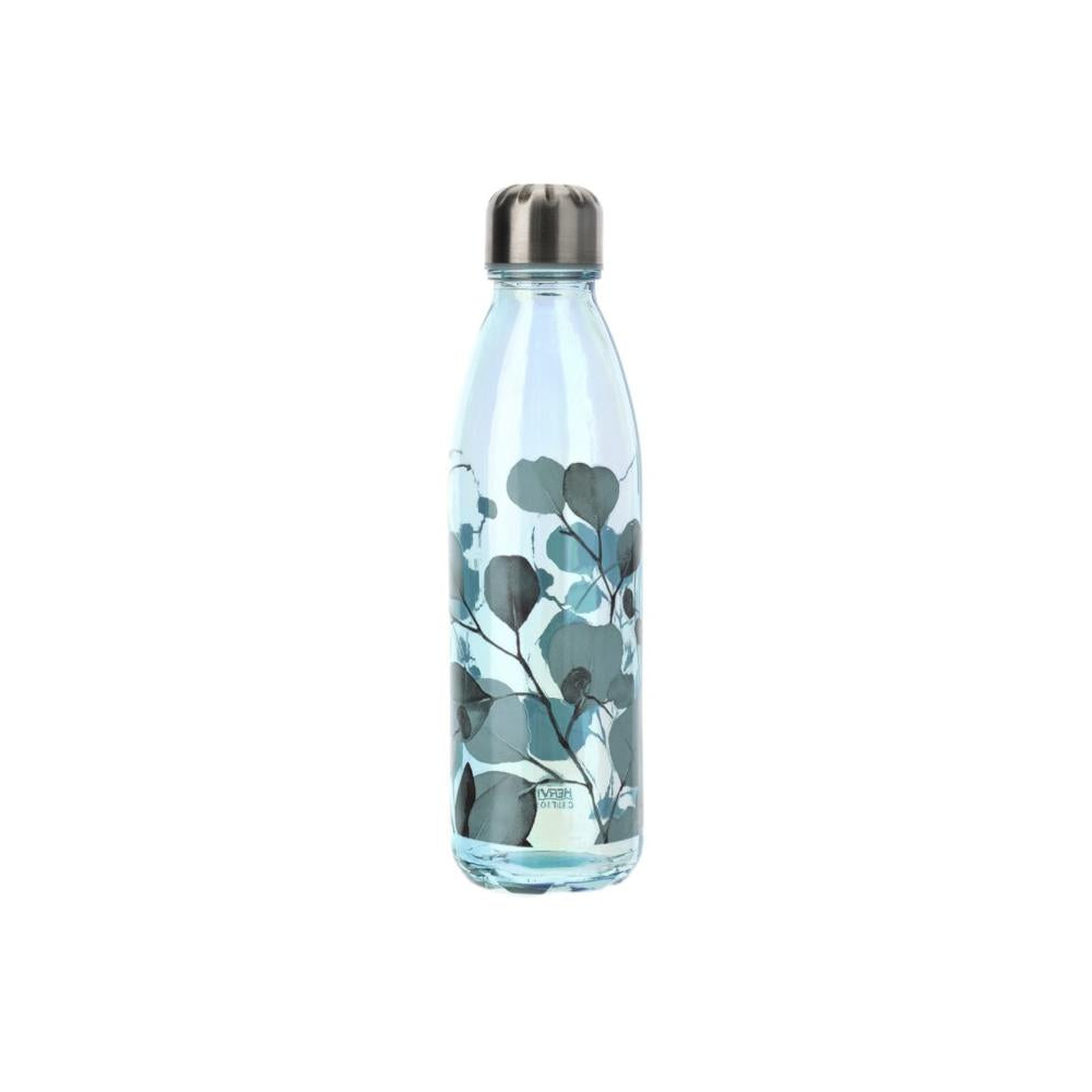 HERVIT - Bottiglia Vetro Bonanic Blu 650 Ml