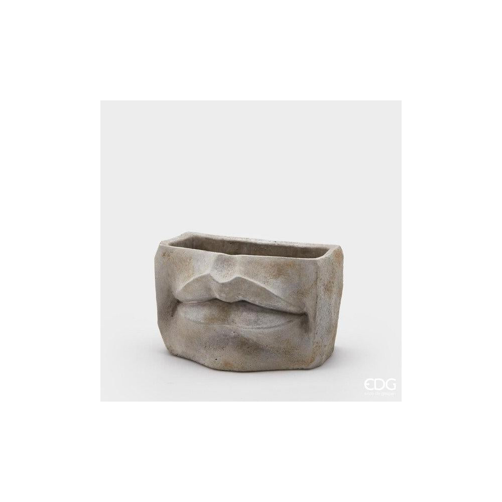 EDG - Lips Cement Vase H13.5X21X12.5