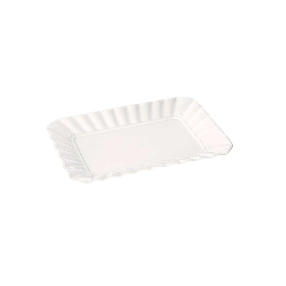 PORCELANA BLANCA - Bandeja Ducale Rectangular 27X19 Cm