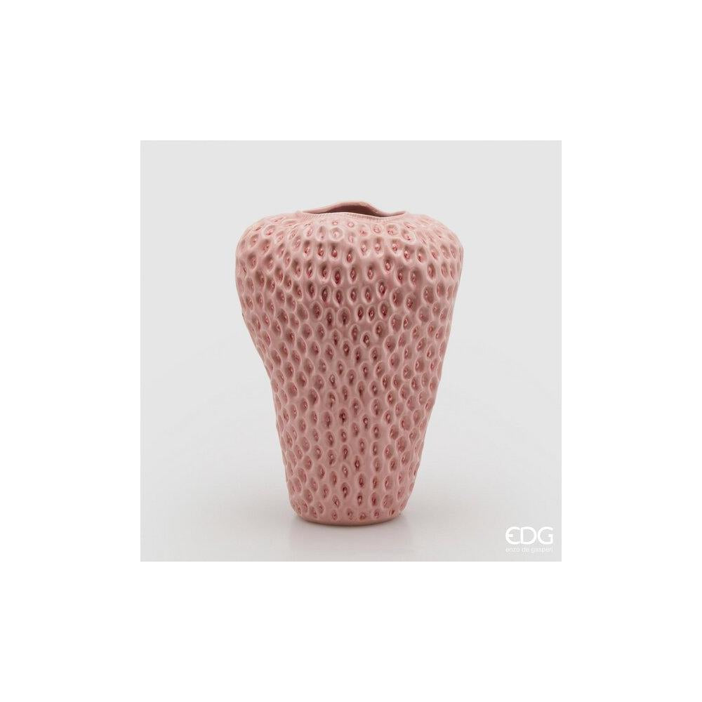 EDG - Vaso Chakra Fragola H37 D25 In Ceramica