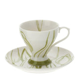 HERVIT - Box 2 Tazzine Caffe' Tulip Verde 9X7Cm