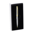 HERVIT - Penna A Sfera Acciaio Arg/Oro Dia.1X10Cm
