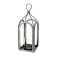 HERVIT - Lanterna Metallo Argento 20X20Xh54Cm