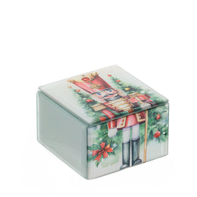 HERVIT - Cofanetto Legno/Vetro/Specchio 7X7X5Cm