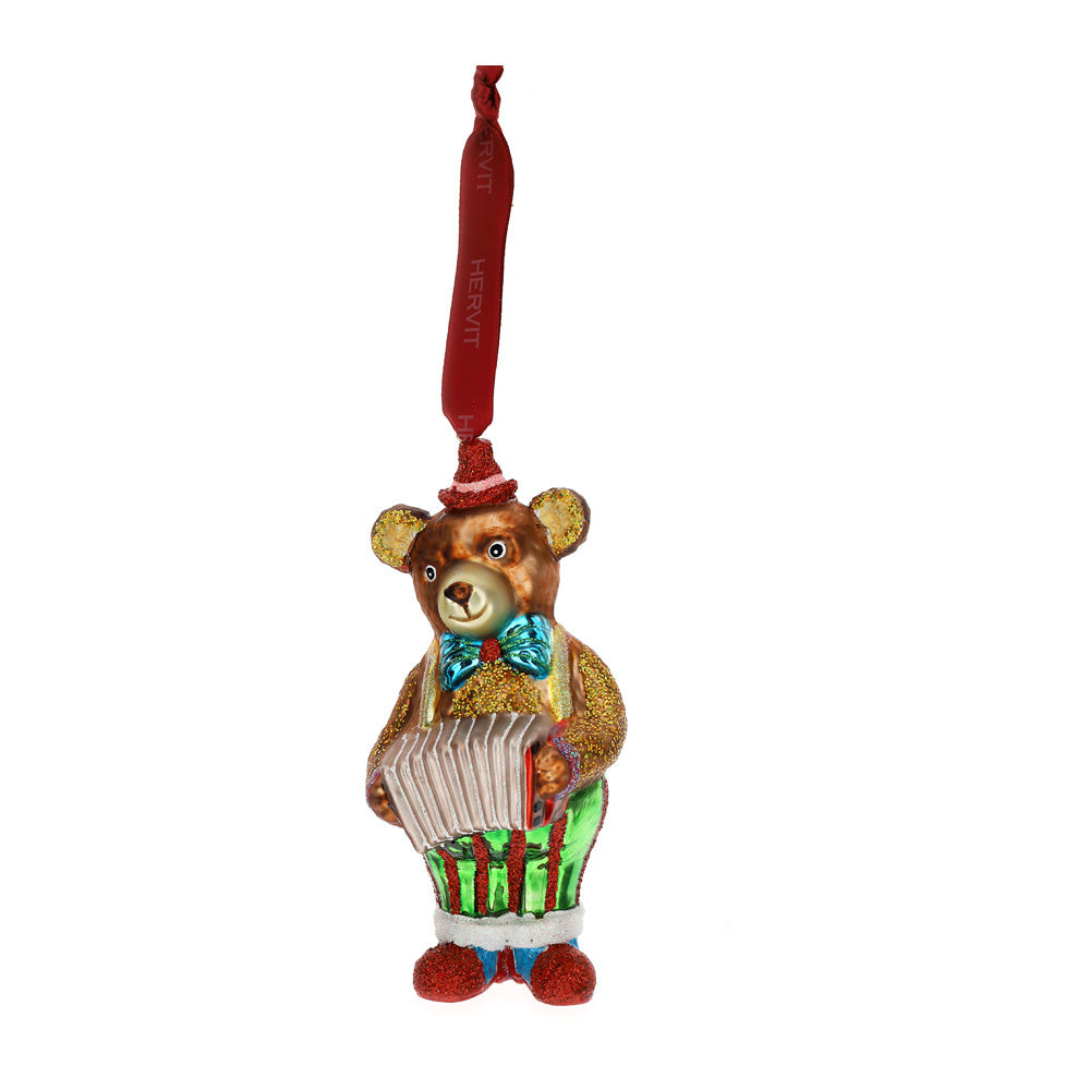 HERVIT - Dec.Vetro Soff.Circus Orsetto 14Cm