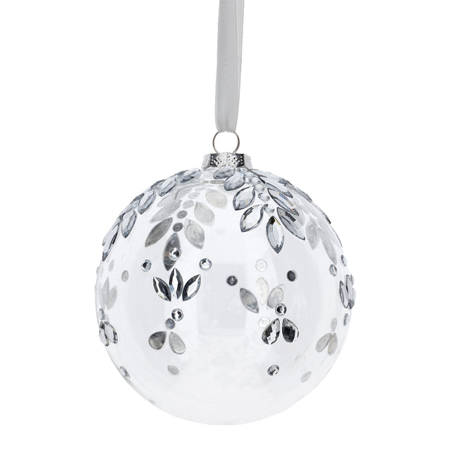 HERVIT - Sfera Vetro Soff.Dec.Dia.8Cm Trasparente