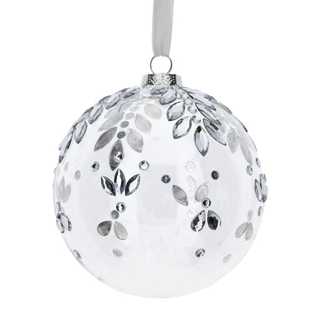 HERVIT - Sfera Vetro Soff.Dec.Dia.10Cm Trasparent