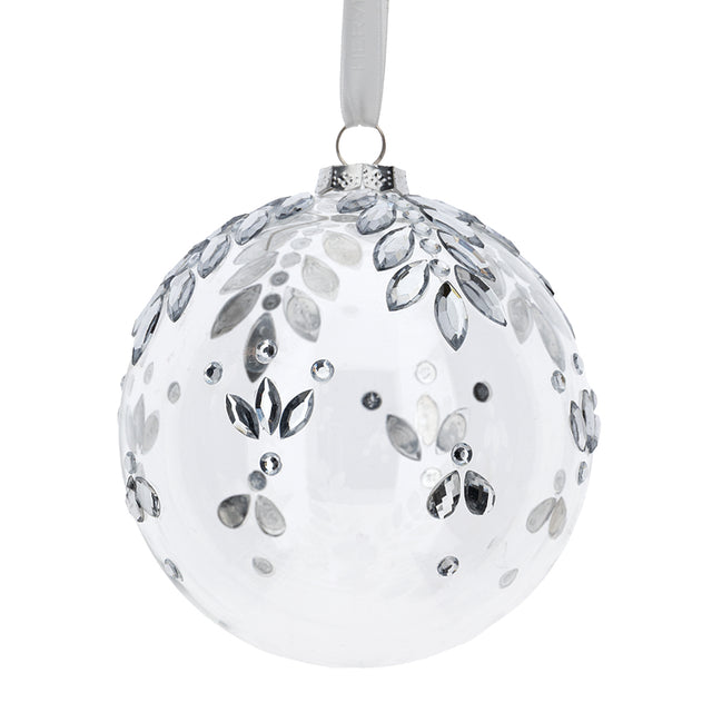 HERVIT - Sfera Vetro Soff.Dec.Dia.10Cm Trasparent