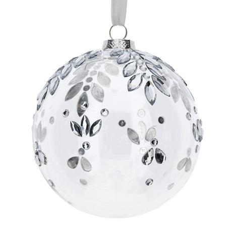 HERVIT - Sfera Vetro Soff.Dec.Dia.12Cm Trasparent