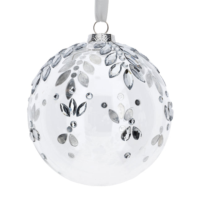 HERVIT - Sfera Vetro Soff.Dec.Dia.12Cm Trasparent