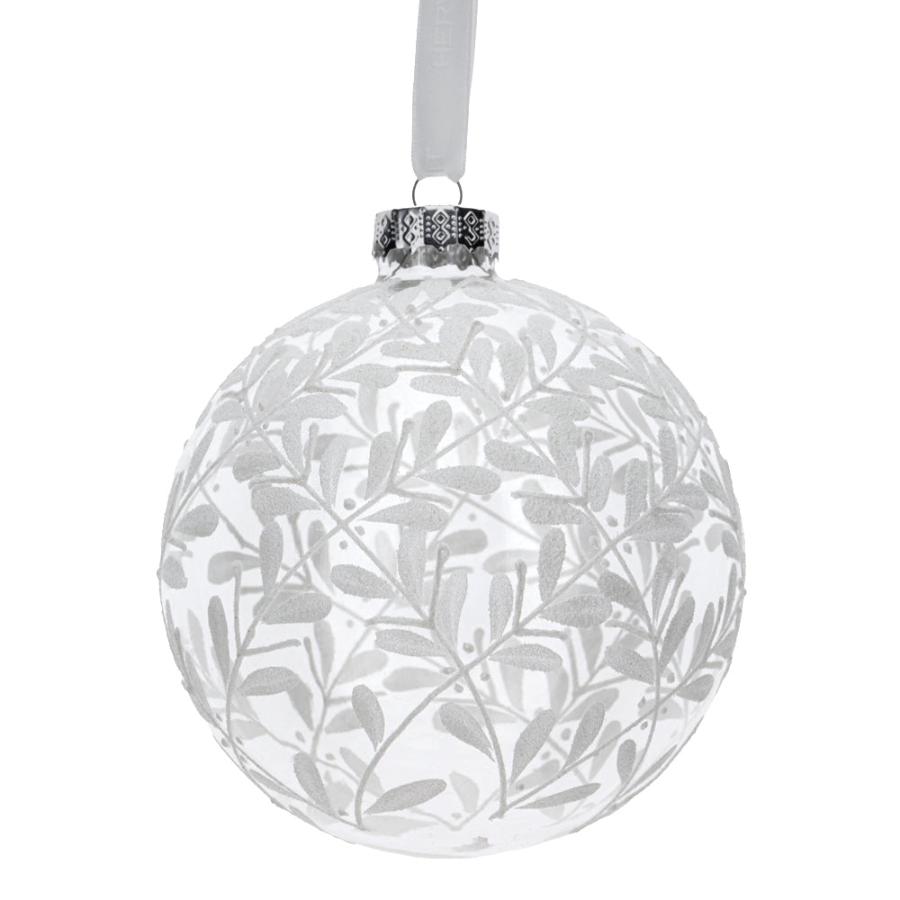 HERVIT - Sfera Vetro Soff.Dec.Dia.10Cm Trasparent