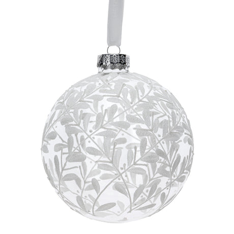 HERVIT - Sfera Vetro Soff.Dec.Dia.10Cm Trasparent