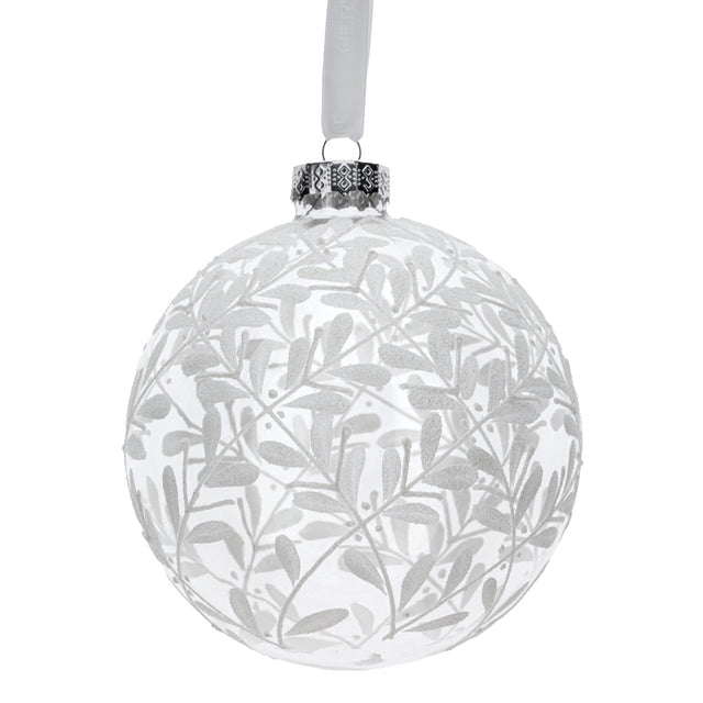 HERVIT - Sfera Vetro Soff.Dec.Dia.10Cm Trasparent