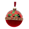 HERVIT - Sfera Vetro Soff.Dec.Half Dia.10Cm Rossa