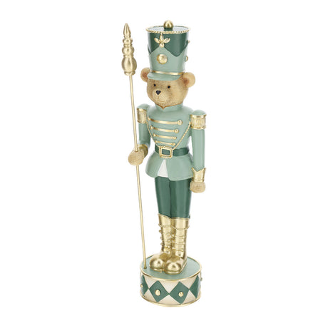 HERVIT - Soldatino Orsetto Resina Verde 32Cm