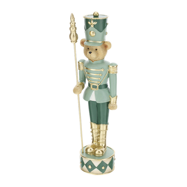HERVIT - Soldatino Orsetto Resina Verde 32Cm
