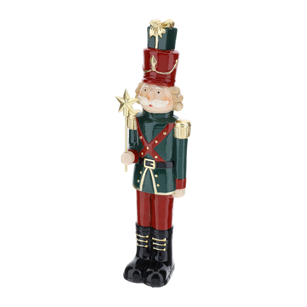 HERVIT - Soldatino Ceramica X'Mas 38Cm Rosso/Verd