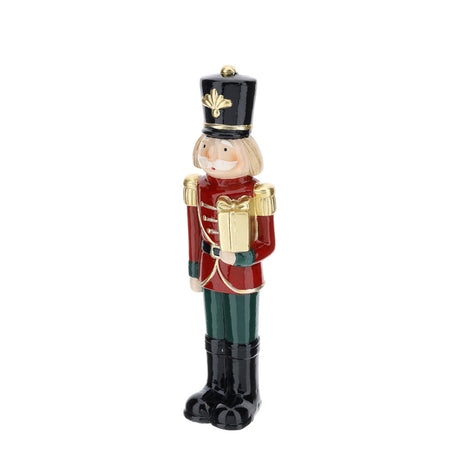 HERVIT - Soldatino Ceramica X'Mas 27Cm Rosso/Verd