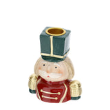 HERVIT - Portacand.Soldatino Ceramica X'Mas 10Cm