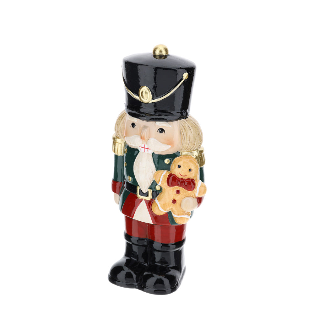 HERVIT - Soldatino Ceramica X'Mas 20Cm Rosso/Verd