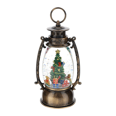 HERVIT - Lanterna Albero Acqua/Neve 14X11X25Cm