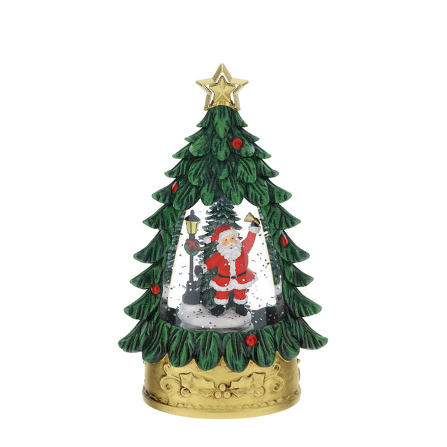 HERVIT - Albero Acqua/Neve C/Int.B.Natale 11X19Cm