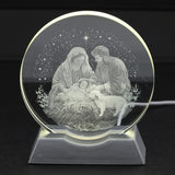 HERVIT - Disco Crystal Dia.10Xh11Cm Luce Led