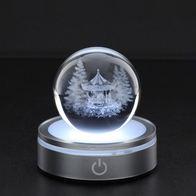 HERVIT - Sfera Crystal Planet Carousel Dia.6Cm