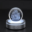 HERVIT - Sfera Crystal Planet Babbo Nat.Dia.6Cm