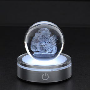 HERVIT - Sfera Crystal Planet Babbo Nat.Dia.6Cm