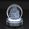 HERVIT - Sfera Crystal Planet Babbo Nat.Dia.8Cm