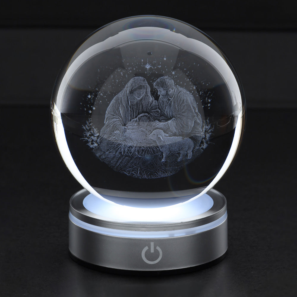 HERVIT - Sfera Crystal Planet Nativita' Dia.10Cm
