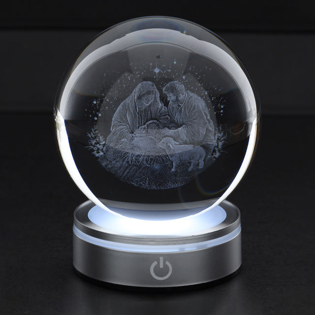 HERVIT - Sfera Crystal Planet Nativita' Dia.10Cm