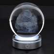 HERVIT - Sfera Crystal Planet Babbo Nat.Dia.10Cm