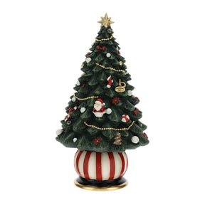 HERVIT - Albero Di Natale Resina Dia.12Xh22Cm