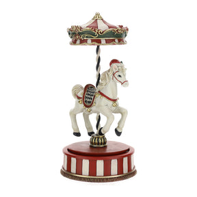 HERVIT - Carosello Cavallo Resina Dia.12Xh24Cm