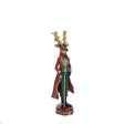 HERVIT - Cervo York Resina H41Cm Rosso/Verde