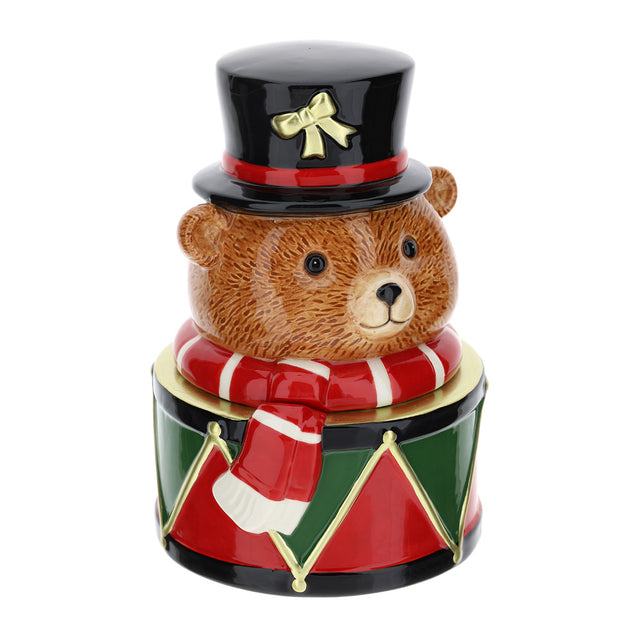 HERVIT - Biscottiera Ceramica Teddy Dia.16Xh24Cm