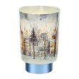 HERVIT - Lampada Vetro Paesaggio Dia.10Xh15Cm